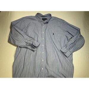 Polo Ralph Lauren Stretch‎ Striped Button Down Shirt Classic Fit 3XB